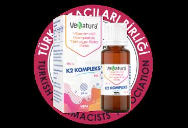 VENATURA VITAMIN K2 KOMPLEKS TAKVIYE EDICI GIDA  20 ml şişe