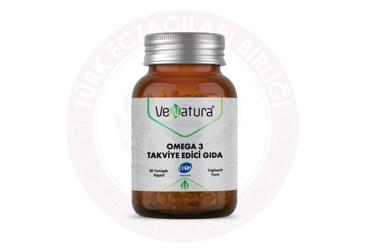 VENATURA OMEGA 3 ICEREN TAKVIYE EDICI GIDA  60 kapsül