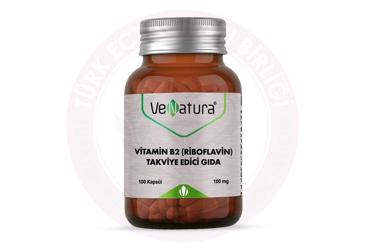 VENATURA VITAMIN B2 (RIBOFLAVIN) ICEREN TAKVIYE EDICI GIDA 100 mg 100 kapsül