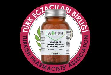 VENATURA VITAMIN K2 MENAKUINON 7 TAKVIYE EDICI GIDA 100 mcg 60 kapsül