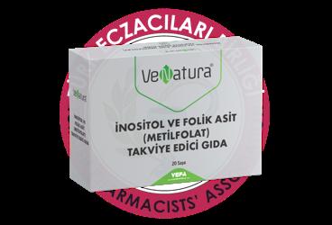 VENATURA INOSITOL VE FOLIK ASIT (METILFOLAT) ICEREN TAKVIYE EDICI GIDA  20 saşe