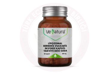 VENATURA LIPOZOMAL BERBERIS VULGARIS EKSTRESI ICEREN TAKVIYE EDICI GIDA KAPSUL 200 mg 60 kapsül