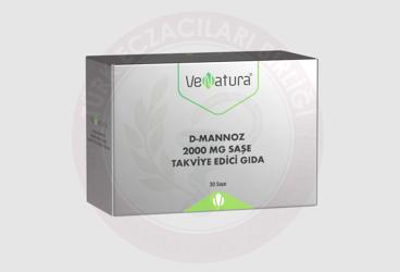 VENATURA D-MANNOZ TAKVIYE EDICI GIDA SASE 2000 mg 30 saşe