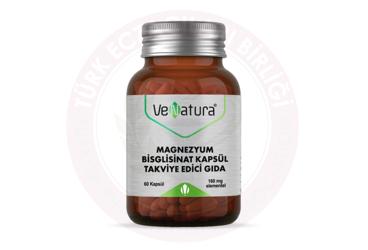 VENATURA MAGNEZYUM BISGLISINAT ICEREN TAKVIYE EDICI GIDA KAPSUL 160 mg 60 kapsül