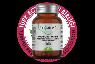 VENATURA PROBIOTIC TRANSIT PROBIYOTIK MIKROORGANIZMA ICEREN TAKVIYE EDICI GIDA KAPSUL  30 kapsül
