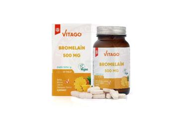 VITAGO PREMIUM BROMELAIN ICERAN TAKVIYE EDICI GIDA  60 tablet