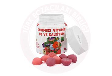 VITAGO KIDS Z TAKIMI VITAMIN D3, KALSYUM ICEREN ICEREN TAKVIYE EDICI GIDA  60 tablet