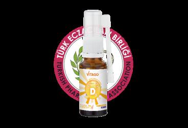VITAGO DAILY VITAMIN D3 SPREY VE DAMLA TAKVIYE EDICI GIDA  20 ml şişe