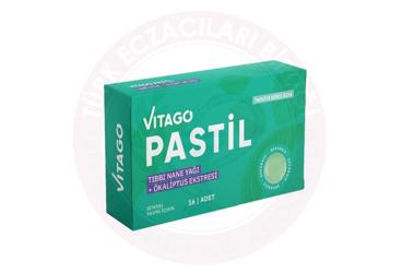 VITAGO TIBBI NANE, OKALIPTUS YAGI ICEREN TAKVIYE EDICI GIDA  16 pastil