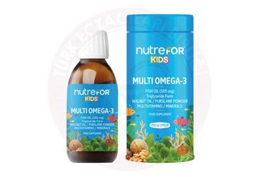 NUTREFOR KIDS MULTI OMEGA-3 SIVI TAKVIYE EDICI GIDA  150 ml şişe