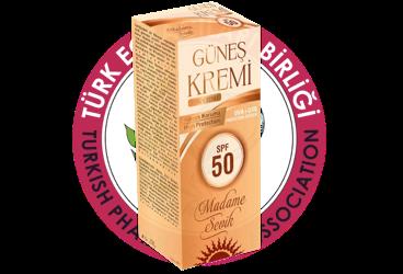 MADAME SEVIK SPF50 FONDOTENLI GUNES KREMI  100 ml şişe