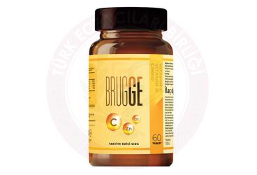 BRUGGE VITAMIN C, VITAMIN D3 VE CINKO ICEREN TAKVIYE EDICI GIDA TABLET  60 tablet