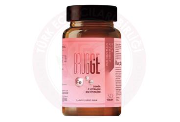 BRUGGE DEMIR, C VITAMINI VE B12 VITAMINI ICEREN TAKVIYE EDICI GIDA TABLET  30 tablet