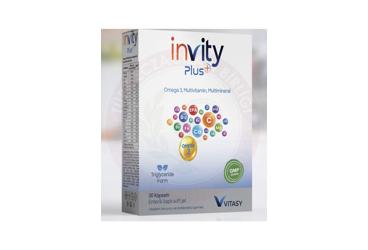 INVITY PLUS OMEGA 3, MULTIVITAMIN VE MULTIMINERAL ICEREN TAKVIYE EDICI GIDA KAPSUL  30 kapsül