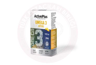 ACTIVEPLUS OMEGA 3 SOFTGEL TAKVIYE EDICI GIDA KAPSUL  30 kapsül