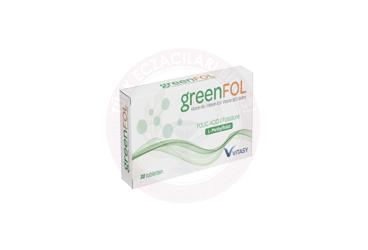 GREENFOL FOLIK ASIT ICEREN TAKVIYE EDICI TABLET  30 tablet