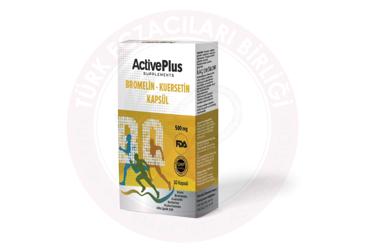 ACTIVE PLUS BROMELAIN-KUERSETIN ICEREN TAKVIYE EDICI GIDA  30 kapsül