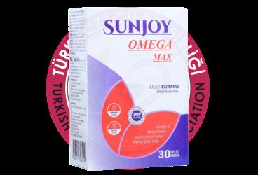 SUNJOY OMEGA MAX MULTIVITAMIN VE MULTIMINERAL ICEREN TAKVIYE EDICI GIDA KAPSUL  30 kapsül