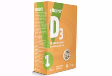 VITAMIR VITAMIN D3 ICEREN TAKVIYE EDICI GIDA SPREY 400 IU 15 ml şişe