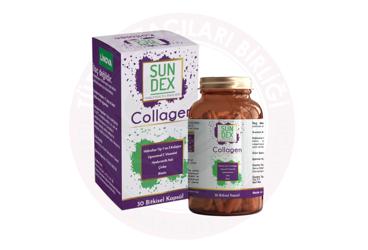 SUNDEX COLLAGEN TAKVIYE EDICI GIDA BITKISEL KAPSUL  30 kapsül