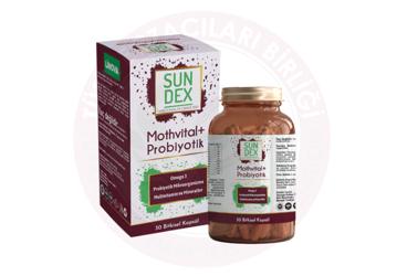 SUNDEX MOTHVITAL+ PROBIYOTIK TAKVIYE EDICI GIDA KAPSUL  30 kapsül