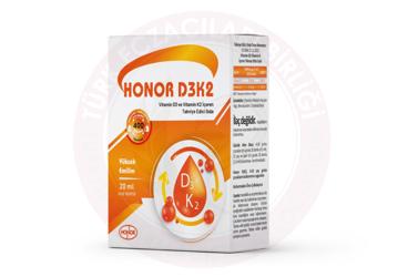 HONOR D3K2 TAKVIYE EDICI GIDA  20 ml şişe