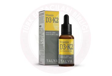 TALYA VITAMIN D3+K2 TAKVIYE EDICI GIDA  10 ml