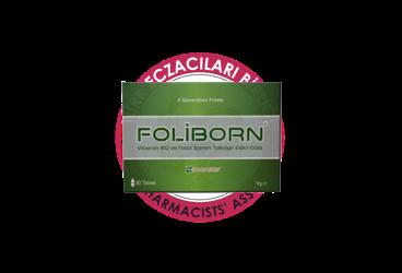 FOLIBORN VITAMIN B12 VE FOLAT ICEREN TAKVIYE EDICI GIDA  30 tablet