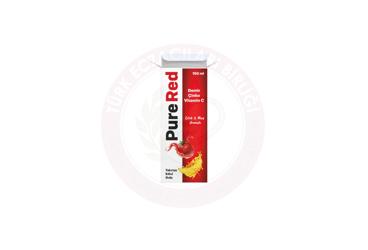 PURE RED DEMI&CINKO&VITAMIN C ICEREN TAKVIYE EDICI GIDA SURUP  150 ml şişe