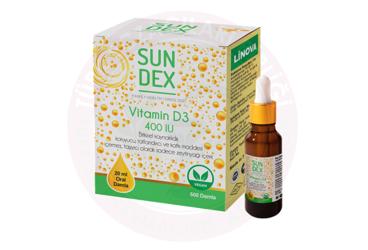 SUNDEX VITAMIN D3 DAMLA 400 IU 20 ml şişe
