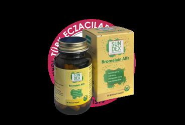 SUNDEX BROMELAIN ALFA BITKISEL KAPSUL  30 kapsül