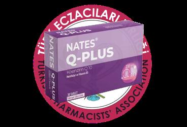 NATES Q-PLUS KOENZIM Q10,METILFOLAT VE VITAMIN D3 ICEREN TAKVIYE EDICI GIDA  30 tablet