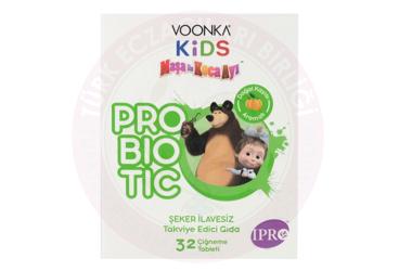 VOONKA KIDS MASA ILE KOCA AYI PROBIOTIC TAKVIYE EDICI GIDA CIGNEME TABLETI  32 tablet