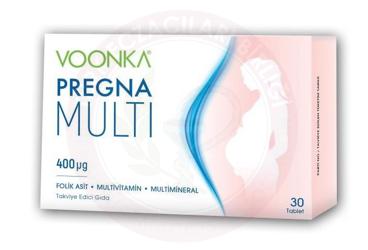VOONKA PREGNA MULTI TAKVIYE EDICI GIDA  30 tablet