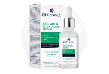 DERMAVIA YAGLI & AKNE EGILIMLI CILT TIPLERI ICIN YUZ SERUMU  30 ml şişe