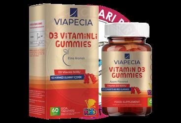 VIAPECIA D VITAMIN GUMMY TABLET  60 tablet