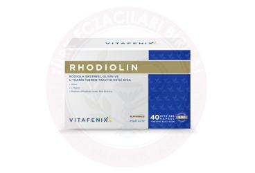 RHODIOLIN RODIOLA EKSTRESI, GLISIN VE L-TEANIN ICEREN TAKVIYE EDICI GIDA BITKISEL KAPSUL  40 kapsül
