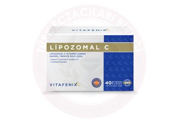 VITAFENIX LIPOZOMAL C VITAMINI ICEREN TAKVIYE EDICI GIDA BITKISEL KAPSUL  40 kapsül