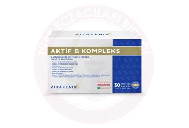 VITAFENIX AKTIF B KOMPLEKS TAKVIYE EDICI GIDA BITKISEL KAPSUL  30 kapsül