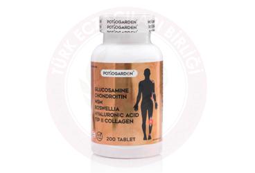 POTIOGARDEN GLUCOSAMINE CHONDROITIN MSM TAKVIYE EDICI GIDA TABLET  200 tablet