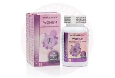 POTIOGARDEN WOMEN MULTIVITAMIN VE MINERAL ICEREN TAKVIYE EDICI GIDA TABLET  90 tablet