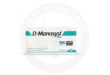 D-MANOSYST PLUS D-MANNOZ, KARAHINDIBA EKSTRESI ICEREN TAKVIYE EDICI GIDA TABLET  30 tablet