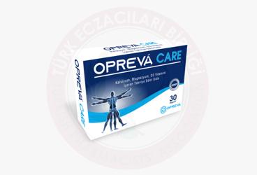 OPREVA CARE KALSIYUM, MAGNEZYUM VE VITAMIN D ICEREN TAKVIYE EDICI GIDA KAPSUL  30 kapsül