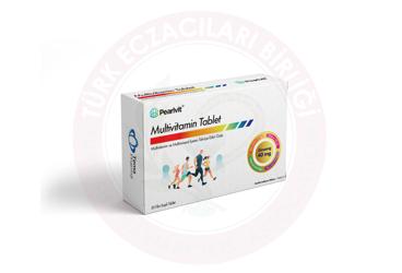 PEARLVIT MULTIVITAMIN VE MULTIMINERAL ICEREN TAKVIYE EDICI GIDA TABLET  30 tablet
