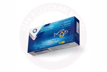 EVOMEGA OMEGA 3 BALIK YAGI ICEREN TAKVIYE EDICI GIDA KAPSUL 1000 mg 30 kapsül