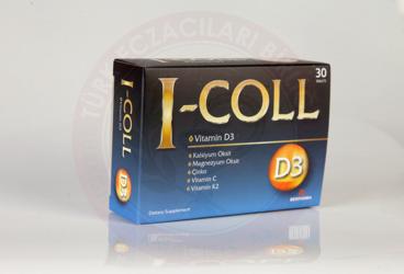 I-COLL D3 TAKVIYE EDICI GIDA TABLET  30 tablet