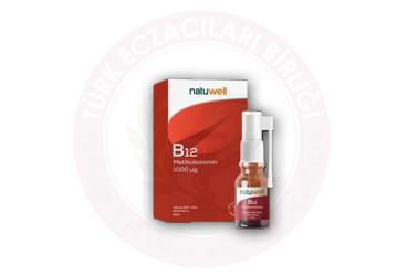 NATUWELL METILKOBALAMIN (B12) ICEREN TAKVIYE EDICI GIDA 1000 mcg 5 ml şişe