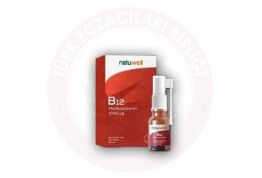 NATUWELL METILKOBALAMIN (B12) ICEREN TAKVIYE EDICI GIDA 1000 mcg 20 ml şişe