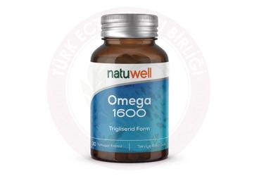 NATUWELL OMEGA 1600 TAKVIYE EDICI GIDA  30 kapsül