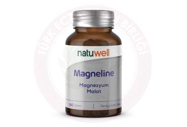 NATUWELL MAGNELINE MAGNEZYUM MALAT ICEREN TAKVIYE EDICI GIDA TABLET 200 mg 60 tablet